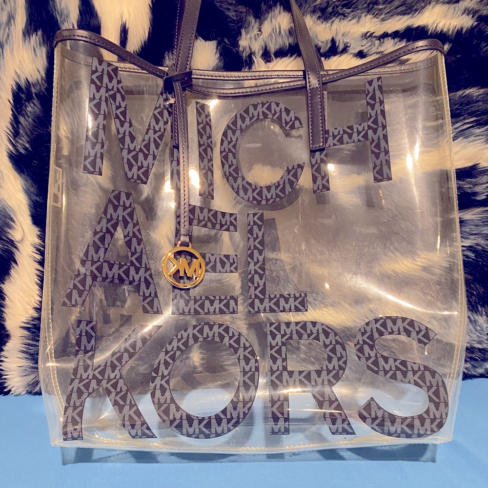 CLEAR MICHAEL KORS TOTE